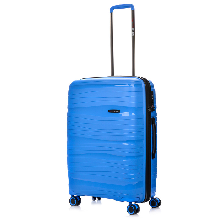 Średnia Walizka SwissBags Wave 67cm Niebieska
