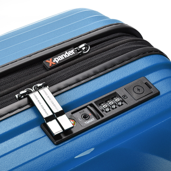 Walizka kabinowa SwissBags Echo 55 cm morski