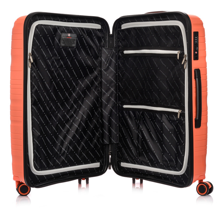 Średnia Walizka SwissBags Wave 67cm Koralowa