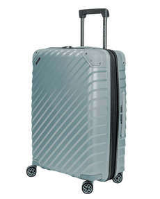 Średnia walizka SwissBags Diamond cut 67 cm metaliczny niebieski