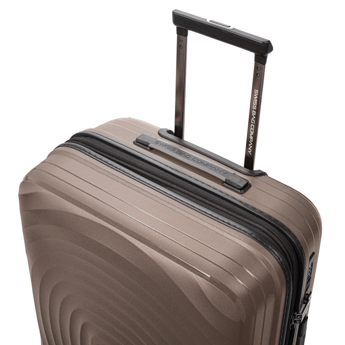 Średnia walizka SwissBags Echo 67 cm szampański