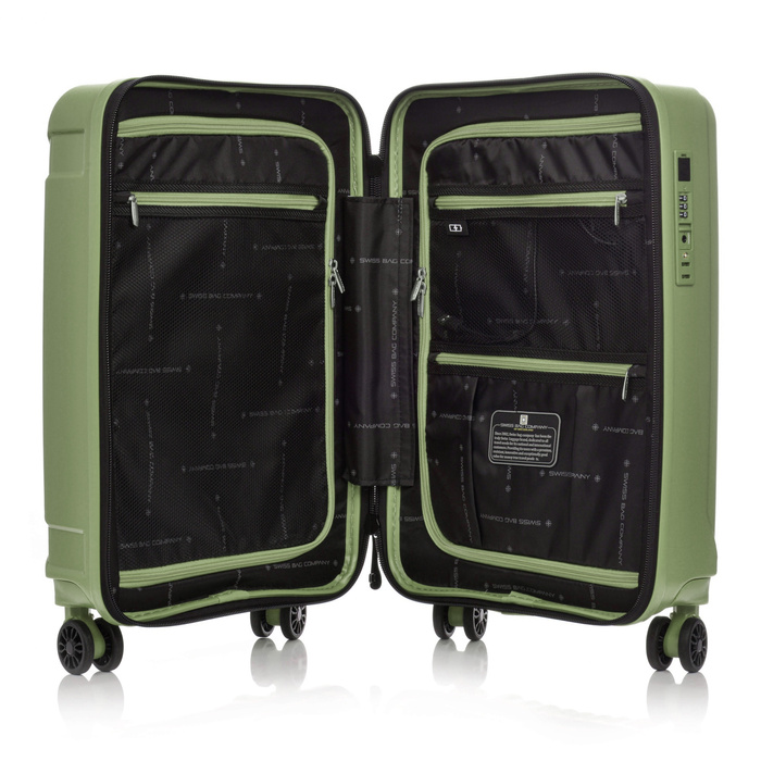 Walizka kabinowa SwissBags Tourist 55 cm zielony