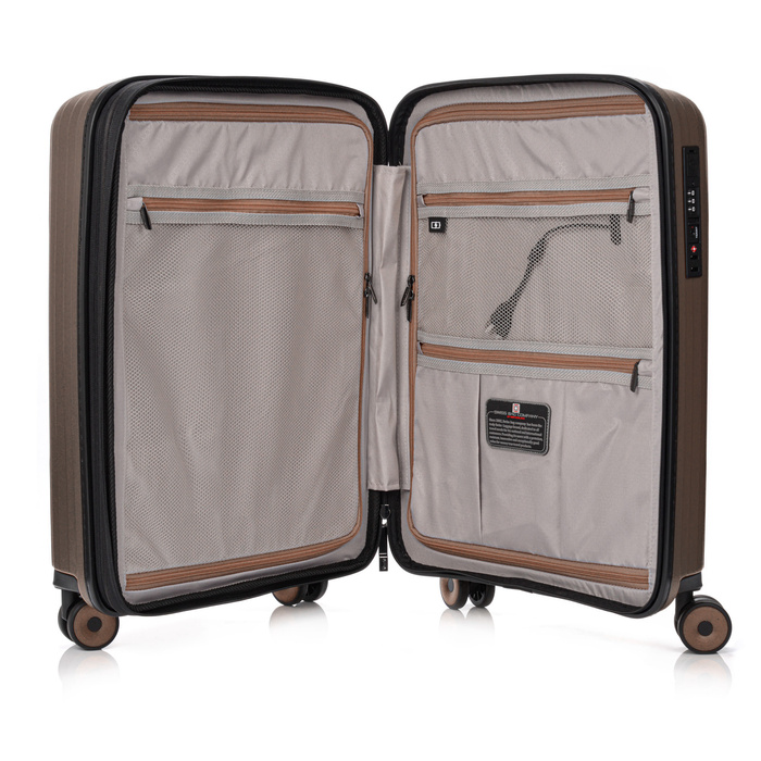 Walizka kabinowa SwissBags Echo 55 cm szampański