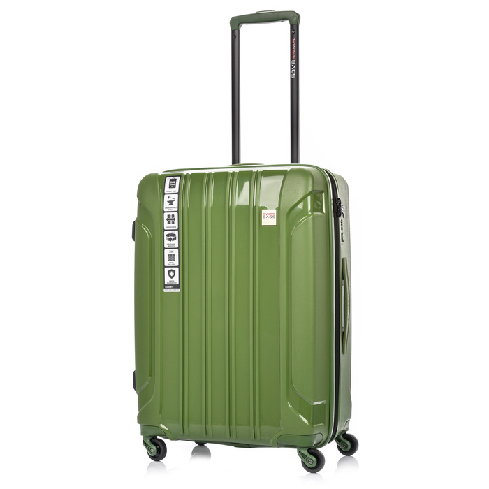 Średnia Walizka SwissBags Tourist 65cm Khaki