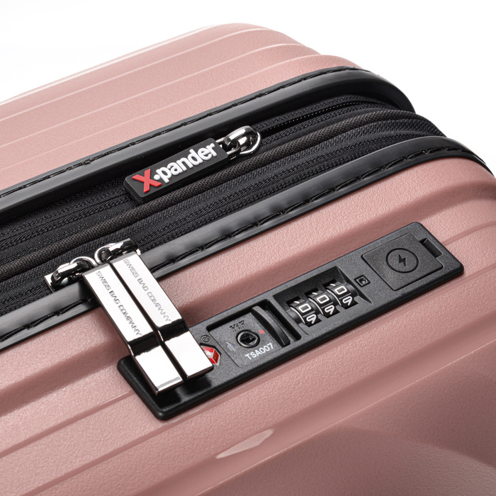Walizka kabinowa SwissBags Echo 55 cm Różowy