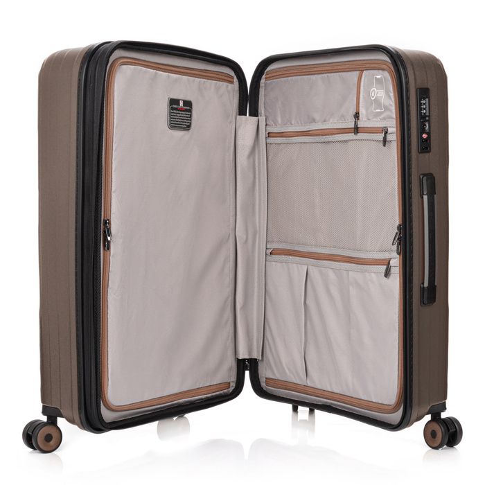 Średnia walizka SwissBags Echo 67 cm szampański