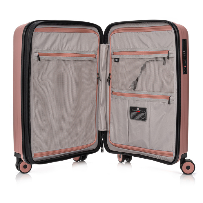Walizka kabinowa SwissBags Echo 55 cm Różowy