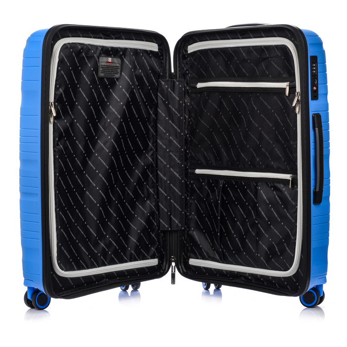 Średnia Walizka SwissBags Wave 67cm Niebieska