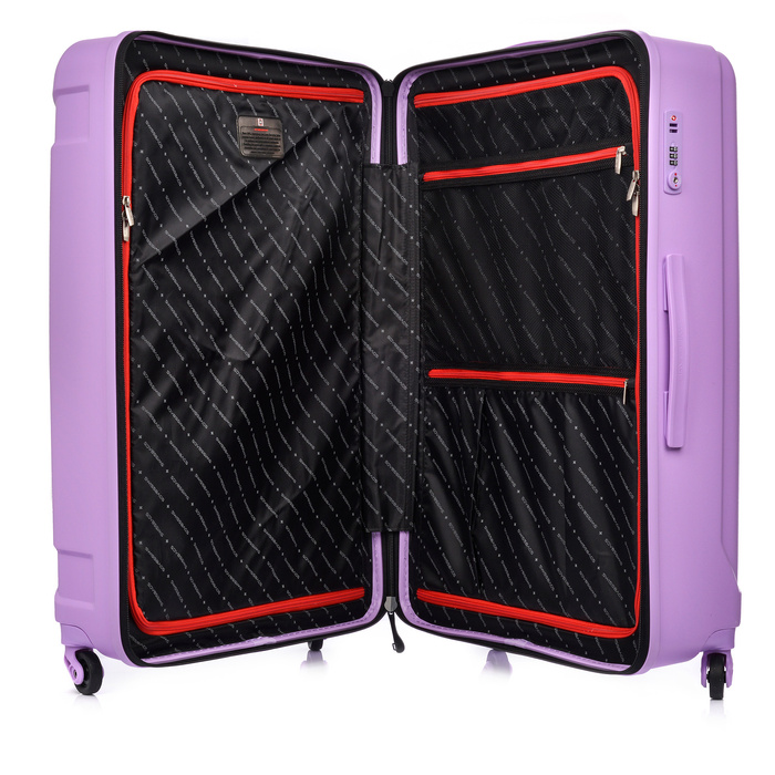 Duża Walizka SwissBags Tourist 75cm Fioletowa 