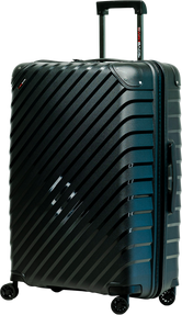 Duża walizka SwissBags Diamond cut 76 cm metaliczny czarny