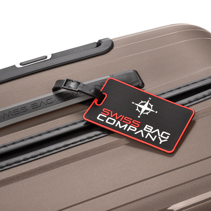 Duża walizka SwissBags Echo 77 cm szampański