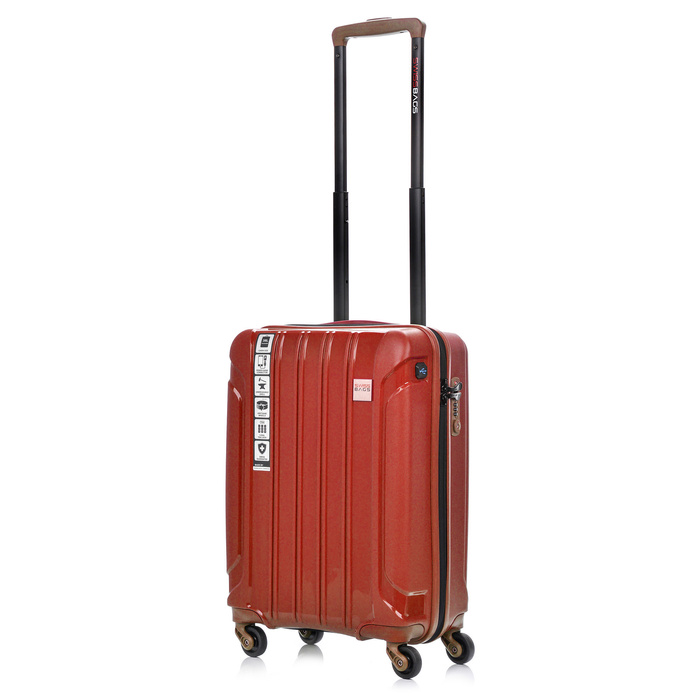 Walizka kabinowa SwissBags Tourist 55 cm czerwony