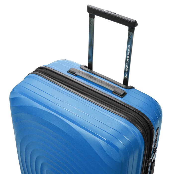 Średnia walizka SwissBags Echo 67 cm morski