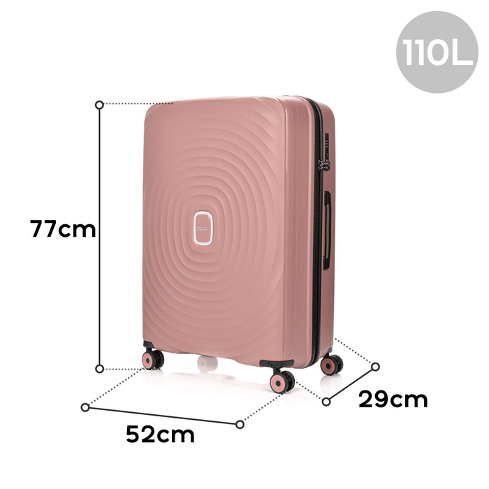 Duża walizka SwissBags Echo 77 cm Różowy