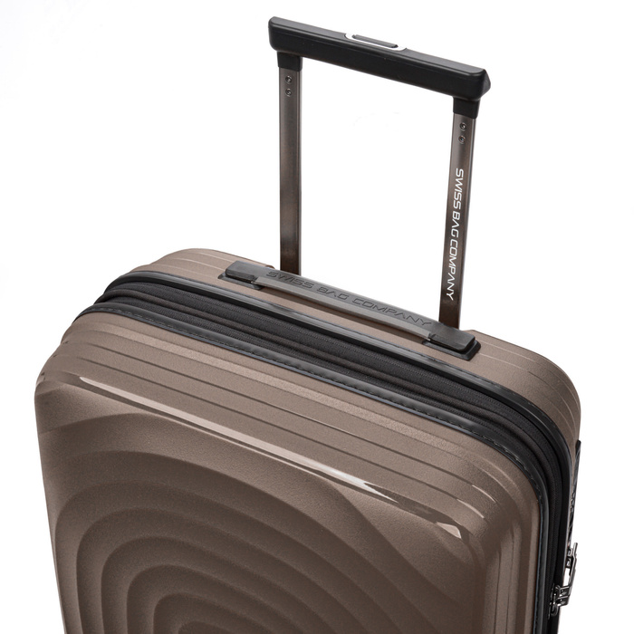 Walizka kabinowa SwissBags Echo 55 cm szampański