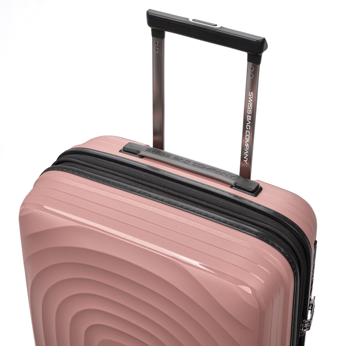 Walizka kabinowa SwissBags Echo 55 cm Różowy